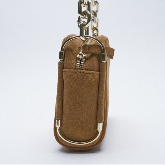 Zara Embossed Leather Crossbody Bag - Picture 5 of 10